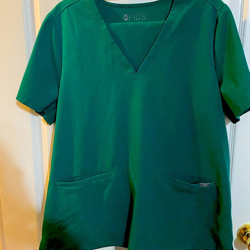 Hunter Green Figs Scrubs